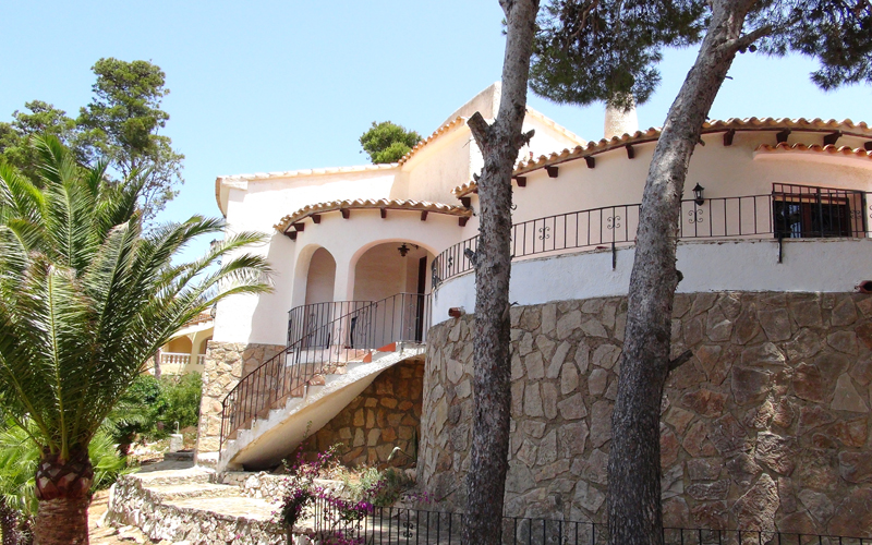 Das Ferienhaus in Spanien am Cap de la Nau.